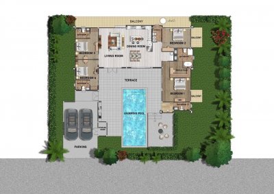 Luxury brand new pool villa soi 112 up Hua Hin