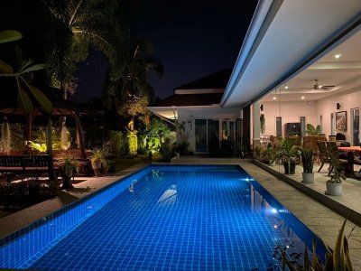 Luxury 5 Bed Pool Villa Near Palm Hills Golf Course Villa Property Hua Hin