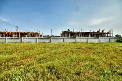 Great Land Plot at the end of a row of large Luxury Homes with lovely Westerly Views Hua Hin