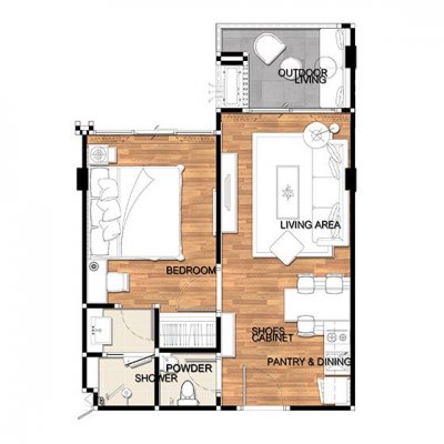 Bluroc Apartments near the city at the beach in Hua Hin