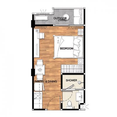 Bluroc Apartments near the city at the beach in Hua Hin