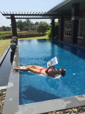 Big pool villa Palm Hills Golf Club in Hua Hin, Thailand