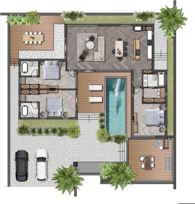 Paradis villas brand new Luxury pool villas in soi 88 Hua Hin